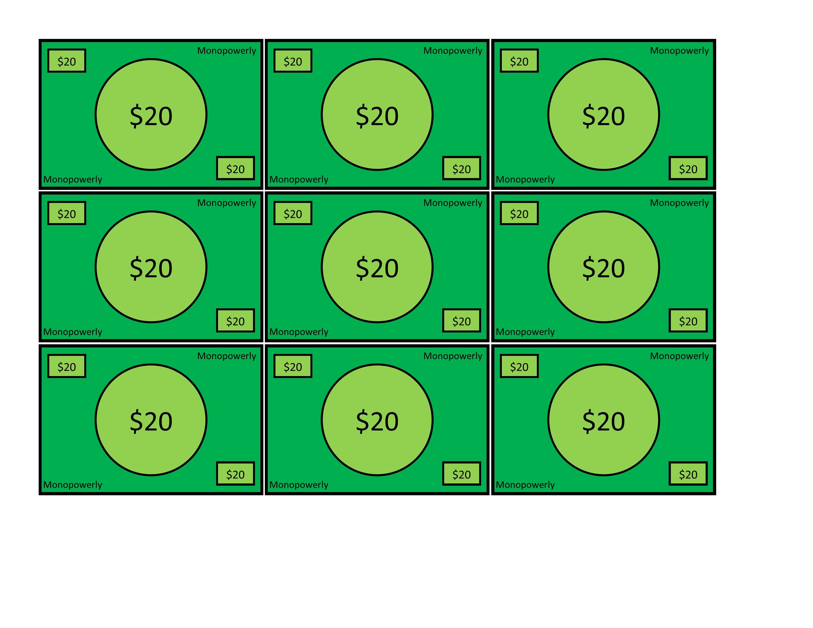 Money Print $20